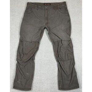 Walls Ditch Digger Work Pants Men's 30x32 Brown Double Knee Stretch Duck Canvas